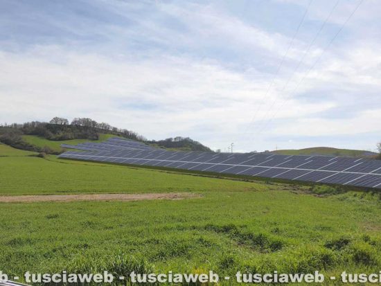 L'impianto fotovoltaico previsto a Valentano