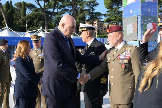 Roma - Crosetto al Villaggio della difesa al Circo Massimo