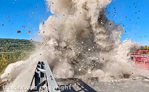 Orte - Viadotto Tevere, demolite le prime 13 campate