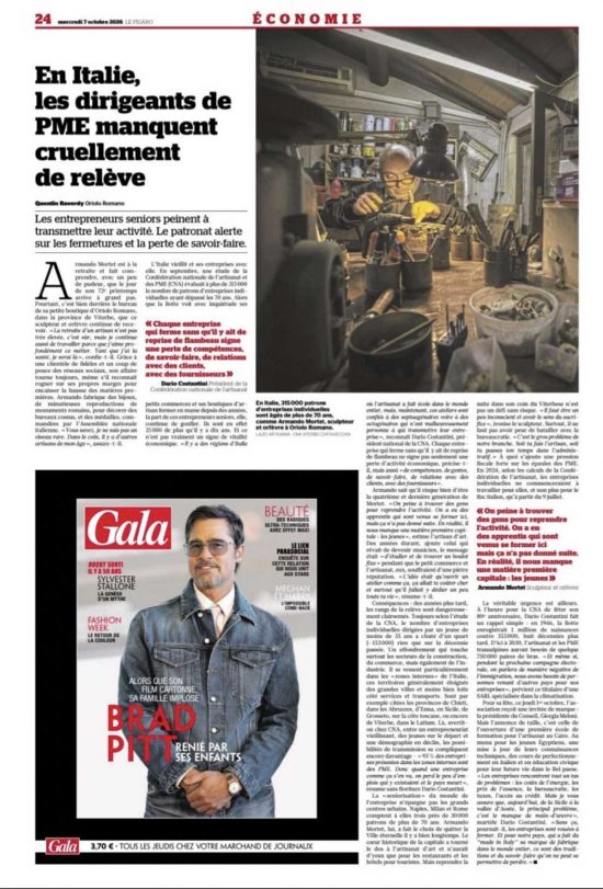 Armando Mortet su "Le Figaro"